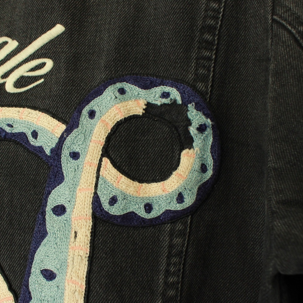 GUCCI “Blind For Love” Embroidered Denim Jacket — RARE - Picture 7 of 16